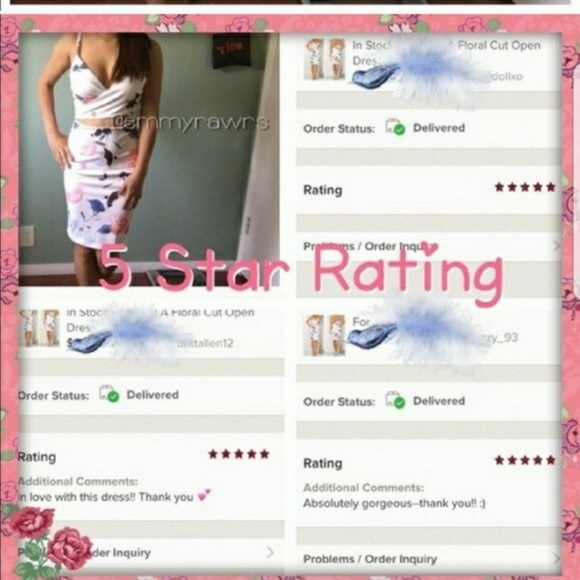 The LYLA Floral Bodycon Dress - Picture 4 of 4